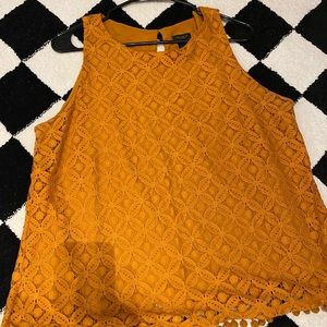Mustard yellow Ann Taylor blouse
